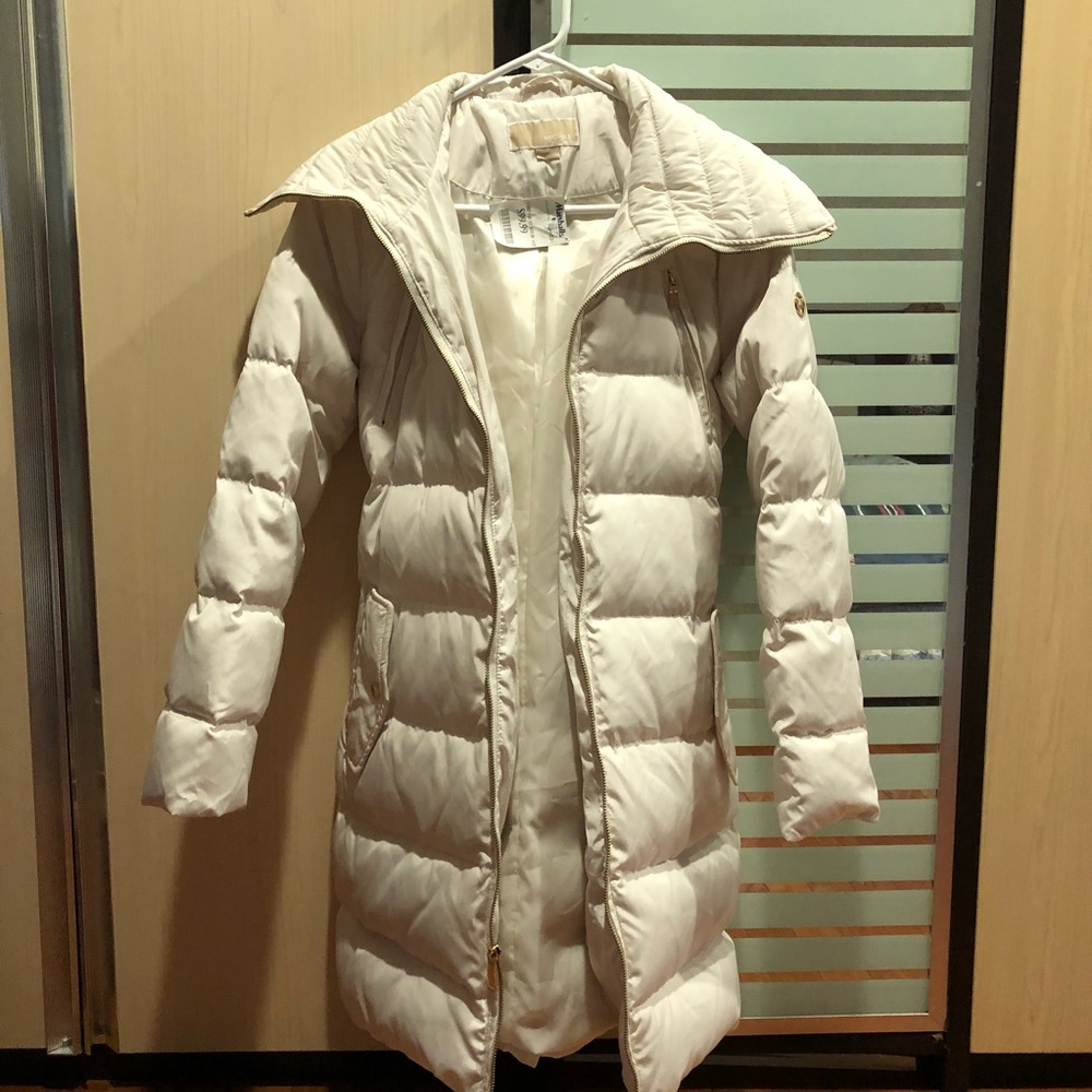 Michael Kors White Puffer Coat